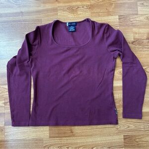 4/$15 Studio London purple cotton top